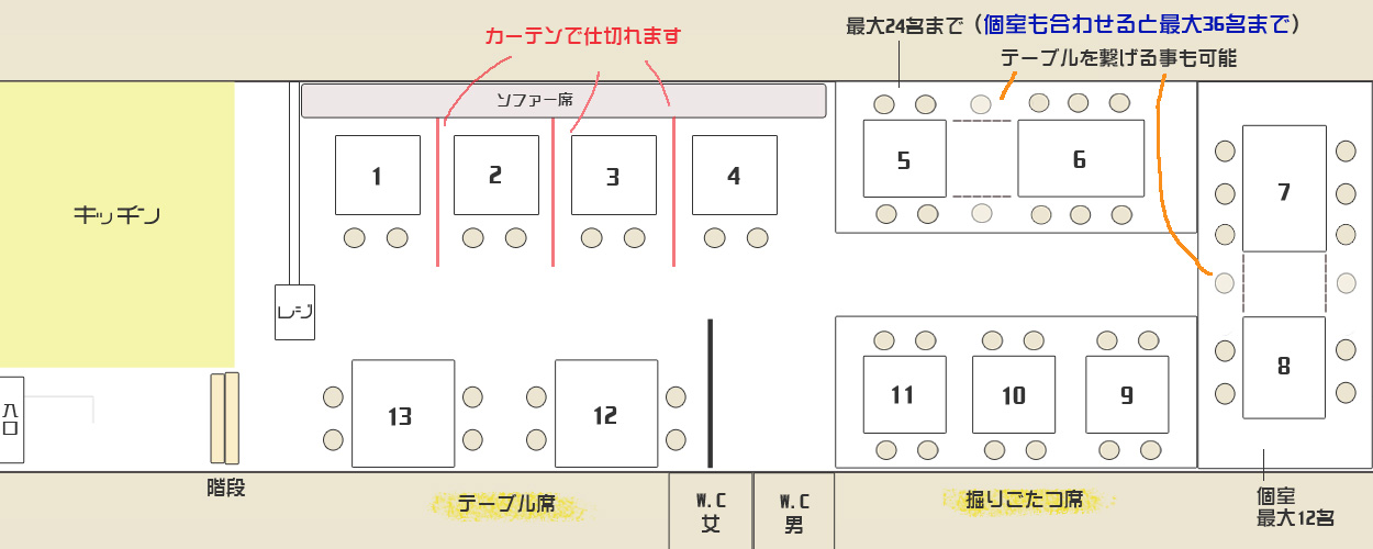 店内見取り図